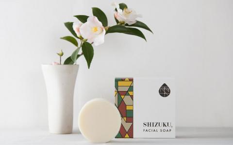 雫 洗顔石けん100g 五島市/椿乃[PAM008]椿オイル フェイスウォッシュ 洗顔料 石鹸 顔 保湿