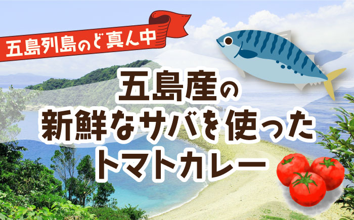 【12回定期便】漁師のカレー サバのトマトカレー5個 五島市/奈留町漁業協同組合[PAT018]  カレー トマトカレー かれー トマト レトルトカレー レトルト食品 人気 常温 定期便セット