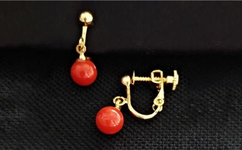 赤珊瑚イヤリングブラ 五島市 / 出口さんご [PBK007]