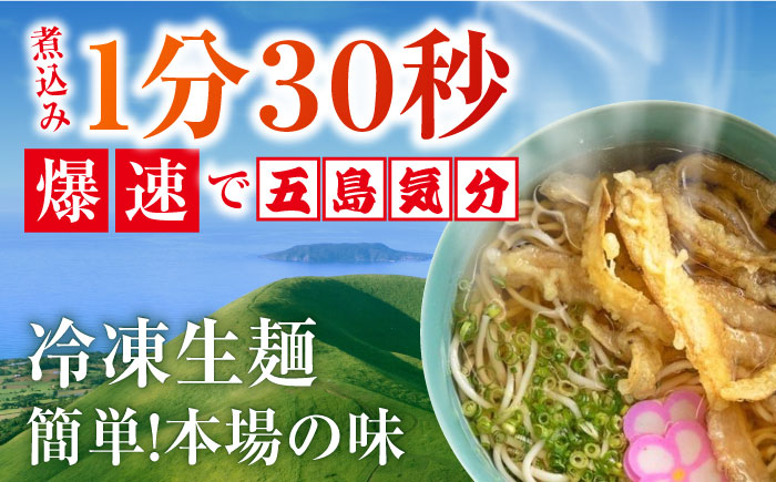 【全6回定期便】がんこ親爺の冷凍五島うどん 冷凍うどん 飛魚 あごだしスープ  うどん ウドン 市/中本製麺 [PCR033]