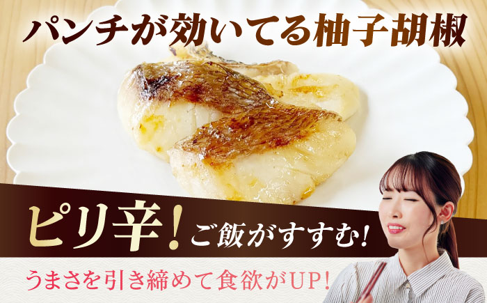 【12回定期便】旬魚のゆず胡椒漬け5袋 ※魚種は旬の魚をおまかせ 五島市/金沢鮮魚[PEP059]