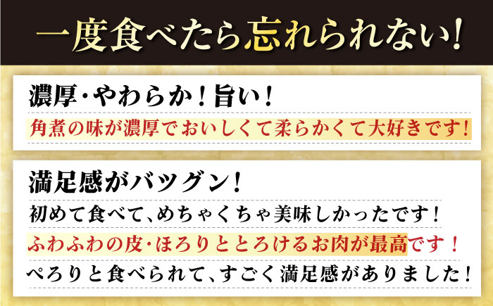 【全12回定期便】長崎角煮まんじゅう10個 （袋） 豚肉 東坡肉 レンジ ふわふわ ほかほか 五島市/岩崎本舗 [PFL012]