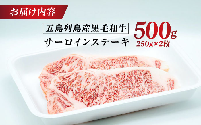 五島列島産 黒毛和牛 サーロインステーキ 250g×2枚 五島市/山口Farm [PGJ017]
