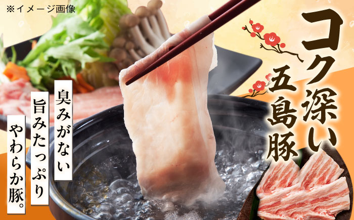 五島あご出汁しゃぶしゃぶ2-3人前 （五島産豚バラ/あご出汁/〆のうどん/柚子胡椒） 五島市/NEWパンドラ[PAD003]  鍋 なべ お鍋 おなべ 豚 豚肉 バラしゃぶ しゃぶしゃぶ バラニク バラ肉 肉 豚肉 セット 長崎県 九州 五島 五島列島 人気 おすすめ