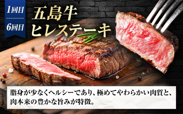 【6回定期便】お届け内容が毎月変わる五島牛定期便（2名向け）五島市/ごとう農業協同組合 [PAF103]