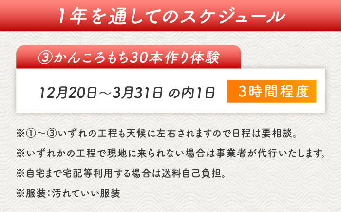 サツマイモ畑のオーナーになってオリジナルかんころ餅つくり体験　五島市/株式会社五島のやぁしゃ便 かんころもち 農業体験 体験 [PBG007]