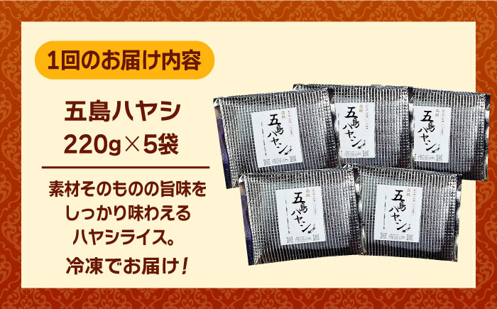 【全3回定期便】【五島牛と五島産の食材を使用したレトルト商品】こだわりの五島ハヤシ5箱セット【出口さんご】 [PBK015]