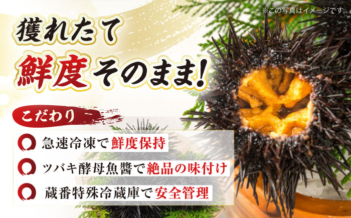 五島産塩ウニ 70g×2本セット 雲丹 珍味 おつまみ 鮮魚 五島市/有限会社心誠 [PCG017]