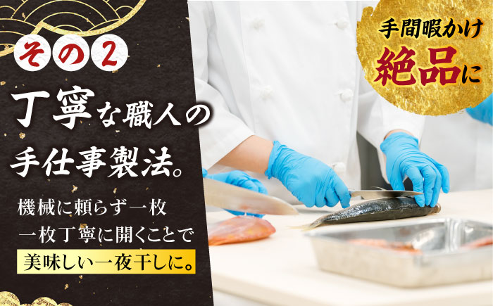 【3回定期便】【M】一夜干し みりん干し（アジ/サバ）計8尾分 五島市/愛情食彩[PCH022]