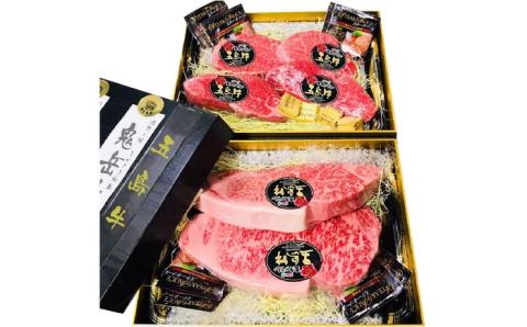 【日時指定必須】五島牛特上 ヒレステーキ480g（120g×4枚）＆ サーロインブロック800g-1kg（400g-約500g×2）（ソース付）五島市/鬼岳牧場[PEK011]