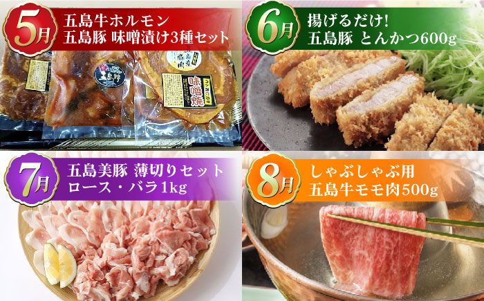 【肉づくし全12回定期便】五島産のいろんなお肉が毎月届く！お肉大集合スペシャル/五島市 [PZX005]
