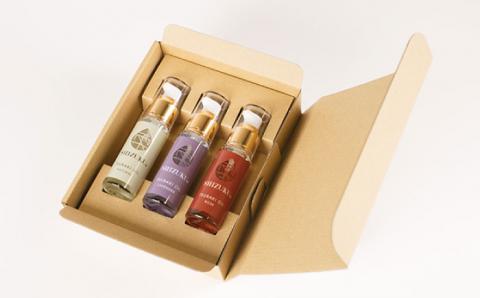 【べたつかない、高保湿】雫 椿オイル彩セット3種（ナチュラル/ローズ/ラベンダー） 五島市/椿乃[PAM002]スキンケア 椿油 髪 顔 手足 保湿