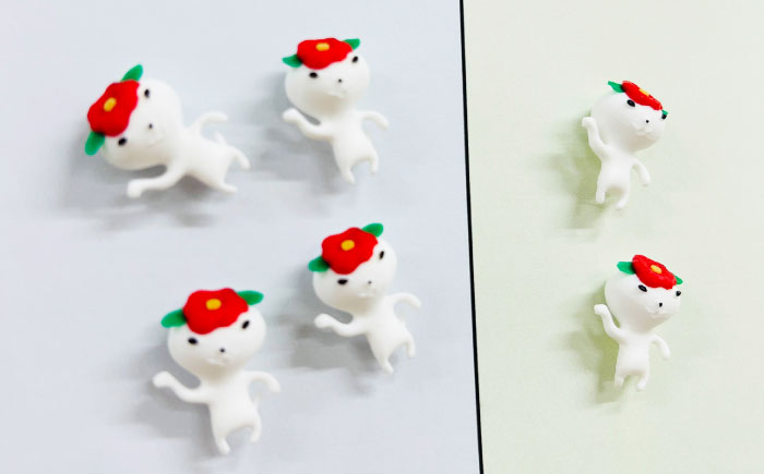 つばきねこマグネット 4袋（全身）五島市/五島あすなろ会 うまか食品 [PAS058]