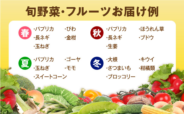 パプリカと旬の野菜・フルーツ詰め合わせ 五島市/HPIファーム [PCP011]