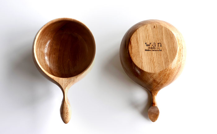 木製マグカップ ククサ（椎（シイ） / 一つ穴） 五島市/wan -made in Gotoislands- [PFG003]