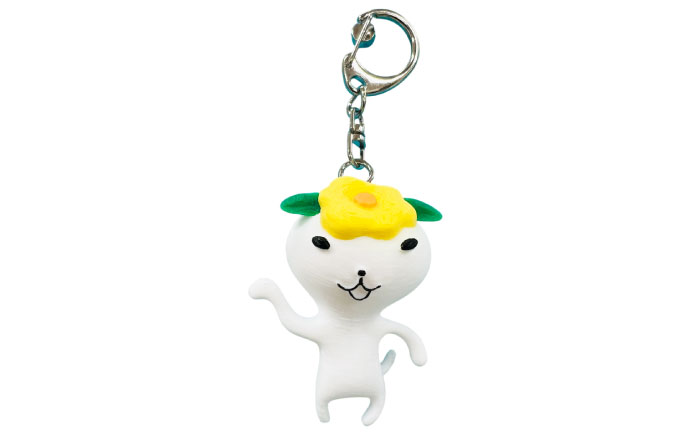 つばきねこキーホルダー 3個 五島市/五島あすなろ会 うまか食品 [PAS056]