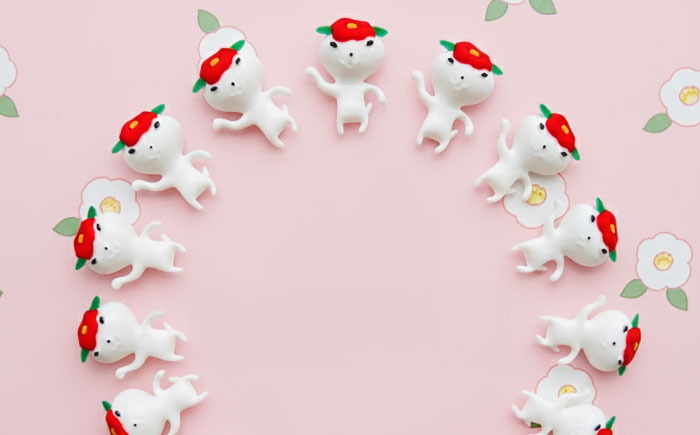 つばきねこマグネット 4袋（全身）五島市/五島あすなろ会 うまか食品 [PAS058]