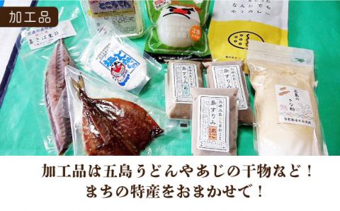 五島よかとこ便 特選鮮魚入り 野菜 加工品 おまかせ お楽しみ セット 五島市/GOTO Challenged 椿 [PDU002]