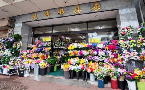 【現場状況確認から掃除、お供え、写真まで！】お墓参り代行サービス（2回コース）供花（造花）付き【尾?ｱ神佛具店】[PEH002]