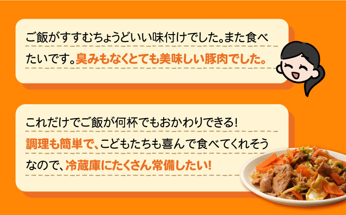 美豚ちゃん300g×10個 五島市/長崎フードサービス[PEL013]  簡単 調理 豚肉 豚 レトルト パック 小分け 国産 焼肉 加工 肉 レトルト 簡単 おかず