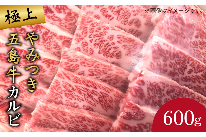 五島牛 カルビ600g 五島市/肉のマルヒサ[PCV007] A4 A5 国産牛 牛肉 ブランド牛 焼き肉