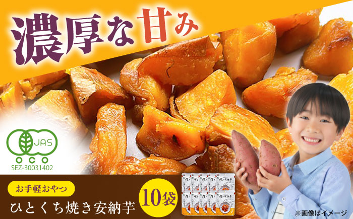 ひとくち焼き安納芋 10袋 五島市/株式会社アグリ・コーポレーション [PDB031]