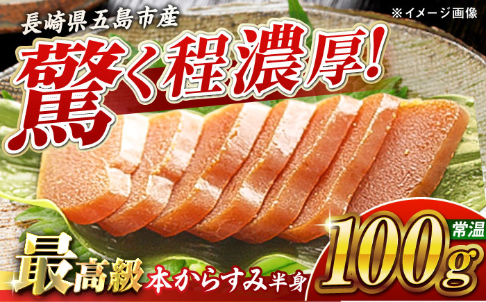 本からすみ半身100g 五島市/小島社中 からすみ 海の幸 おつまみ [PDM004]