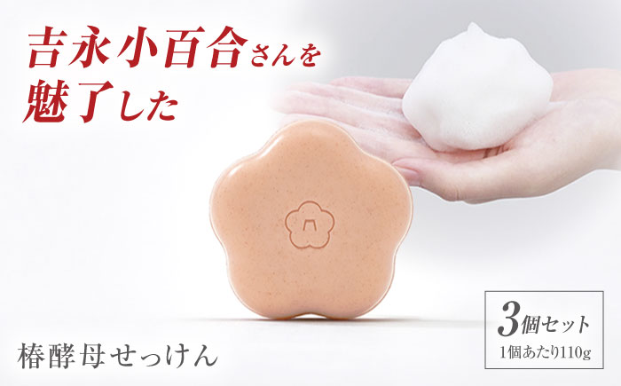 椿酵母せっけん 110g・3個セット 五島市/五島の椿 [PEG020]