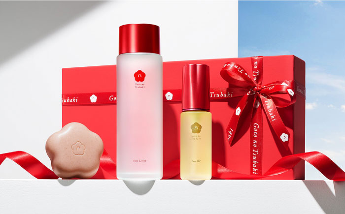 【リボン付き】五島の椿 3点セットギフトBOX スキンケア 美容 保湿 五島市/五島の椿 [PEG034]