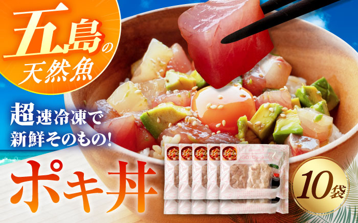 旬魚のゴトポキ10袋 五島市/金沢鮮魚[PEP060]