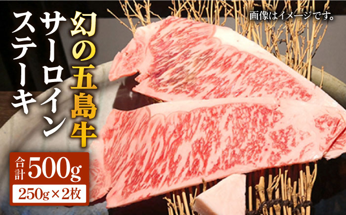 幻の五島牛(特選)サーロインステーキ 250g×2枚セット BBQ 牛肉 牛 肉 五島市/ニク勝