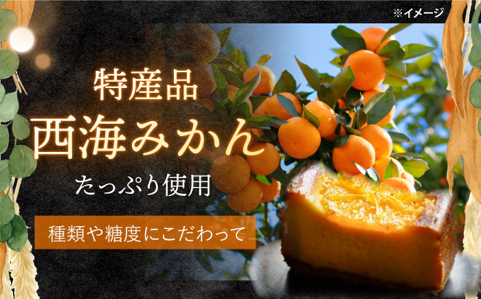 西海みかんのチーズ ケーキ 6個＜自然と暮らす　ぐりーん＞ [CEM007]