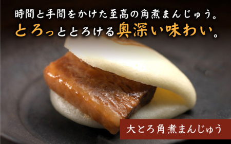 【6回定期便】【Oh！Bigり】大とろ角煮まんじゅう（10個）×6回定期便＜岩崎本舗＞ [CFE030]