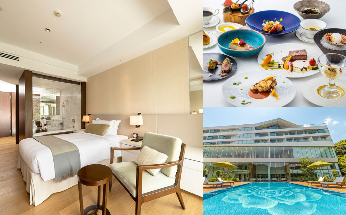 【高島屋選定品】【オリーブベイホテル】 スーペリアルーム 『デラックスコース』　ペア宿泊券（1泊2食付き）＜高島屋＞ [CFQ070]