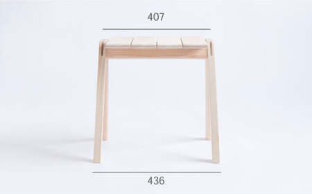 【グッドデザイン2019受賞】MINAZUKI STOOL（2脚）＜吉永製作所＞ [CDW002]