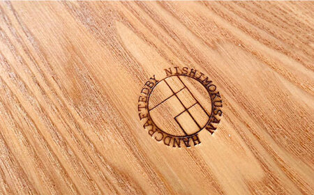 ハンドクラフト カッティングボード『ヤーマンボード/山』（樹種：ホワイトアッシュ）＜NISHIMOKUSAN＞ [CEC002]