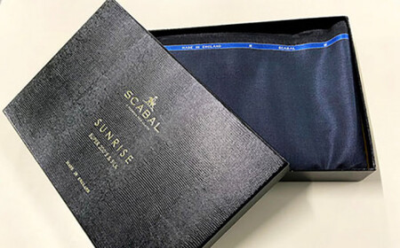 【限定1品】英国製服地（スキャバル『サンライズ』）使用「仮縫い付きオーダースーツ」お仕立券＜御幸毛織＞ [CAN014]