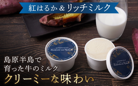 【こだわりの芋スイーツ】 紅はるか プレミアム ジェラート アソート6個セット＜大地のいのち＞ [CDA061]