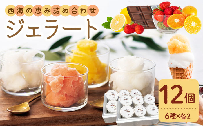 【年中人気】 おまかせジェラート 12個 ＜みかんドーム＞ [CAI027]