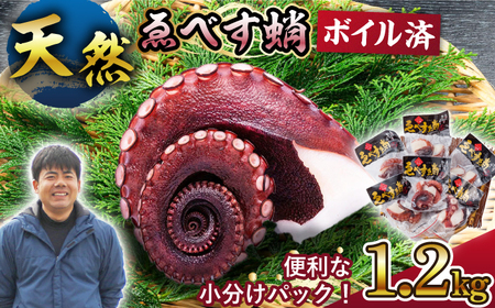 【コリコリ肉厚の天然タコ！】ゑべす蛸 計1.2kg（150g×8P）＜大瀬戸町漁協＞ [CAR004]