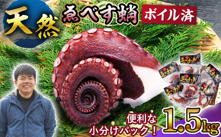 【コリコリ肉厚の天然タコ！】ゑべす蛸 計1.5kg（150g×10P）＜大瀬戸町漁協＞ [CAR005]