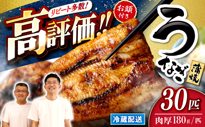 【肉厚180g×30尾】国産 うなぎ の蒲焼 [CCA014]＜入口屋＞