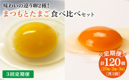 【月1回40個×3回定期便】まつもとたまご＆平飼いたまご＜松本養鶏場＞ [CCD022]