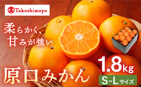 【高島屋選定品】【九州屋】【先行予約】原口 みかん 1.8kg（S～Lサイズ）限定数100 ＜高島屋＞ [CFQ054]