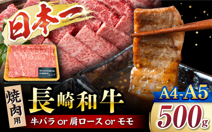 【A4～A5】 長崎和牛 焼肉 用約500ｇ＜株式会社MEAT PLUS＞ [CFT001] 牛肉