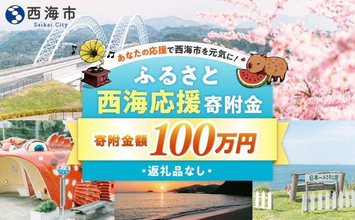 【返礼品なし】 長崎県 西海市 ふるさと応援寄附金（100万円分） [CZZ032]