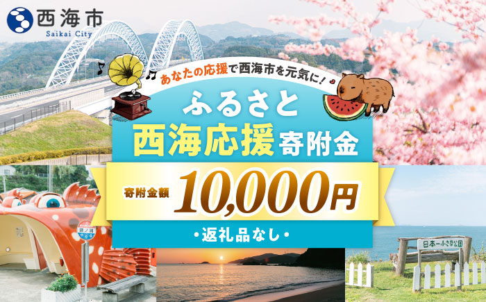 【返礼品なし】 長崎県 西海市 ふるさと応援寄附金（10,000円分） [CZZ033]
