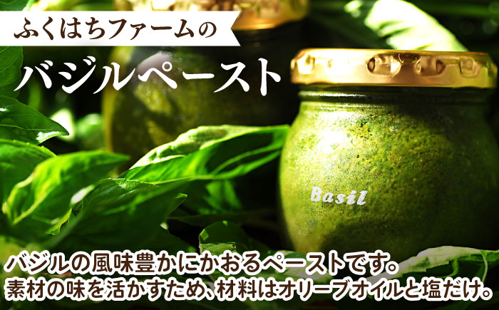 【2027年1月～発送】【愛情たっぷり】バジルペースト×3本 / 南島原市 / ふくはちファーム/福島農園 [SBS026]