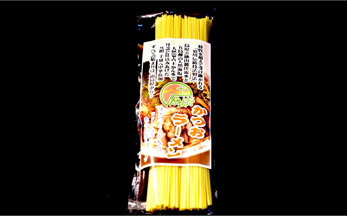 【元祖 須川伝統】 手延べ 濃厚かつお ラーメン / 魚だし 魚介だし 乾麺 麺 スープ付 / 南島原市 / はなぶさ [SCN027]