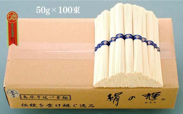 島原 手延 素麺 絹の輝 5kg / 南島原市 / 野村屋 [SCS006]